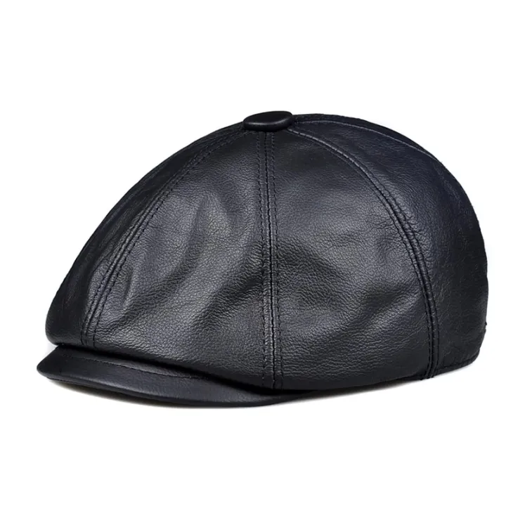 Men's%20%20Leather%20Warm%20Octagonal%20Cap,%20Casual%20Vintage%20Newsboy%20Cap%20Golf%20Driving%20Flat%20Cabbie%20Hat,%20Winter%20Male%20Artist%20Gatsby%20Cap%20-%20Image%202