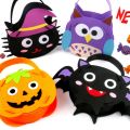 BANZU Party Festival Tote Bag Cartoon Ornament Trick Or Treat Halloween Candy Bag Storage Bucket Gift Basket Halloween Decoration.