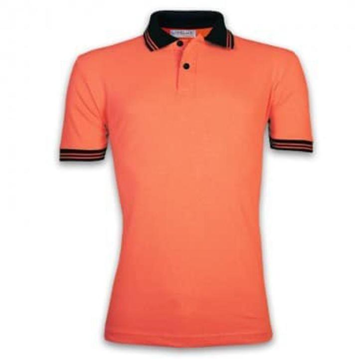 Orange Color Half Sleeve Polo Shirt for Men's