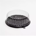 12 Pieces 10 inch Round Shape Food Grade Plastic Cake Box. 