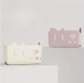 Plastic Wall Hanging ABS Wifi Router Shelf Storage Box Cable Power Organizer Bracket with Cord Management Home Decor.