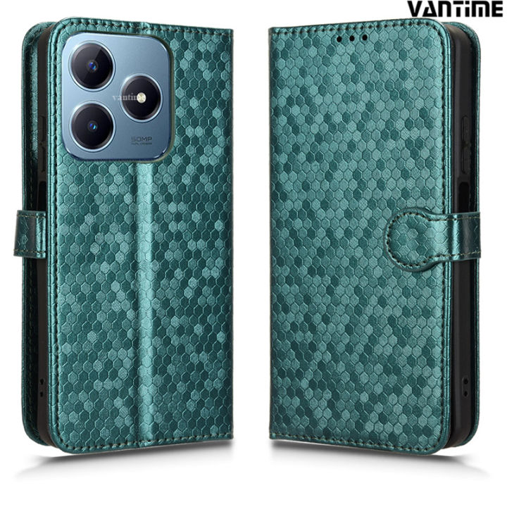 Housse Flip Cover Portefeuille Pour Realme Note 60 - Motif Fleurs Noir/blanc - Neuf