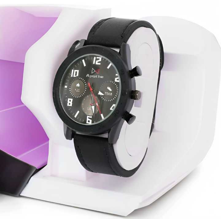 Apoche PU Leather analog watches for men - Watch
