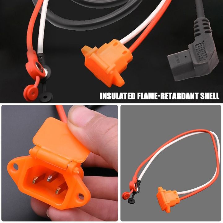 Universal Electric Vehicle Accessories for 48V with 12AWG Cable Battery Connector Plug Charging Socket Scooter Bike Parts