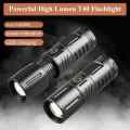 HIGH POWERED MULTI PURPOSE Zoomable Strong Light T40 LED Flashlight USB Rechargeable Ultra-Bright Torch High Power Lantern Built-in 3*18650 Lithium Batteries FLASHLIGHT -  Lifestyle Mall. 