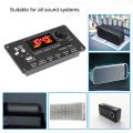 Bluetooth 5.0 MP3 Decoder Board 2*40W 80W Amplifier Audio Player 12V DIY MP3 Player Car FM Radio Module TF USB Mic Record Call. 