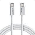 Anker Zolo A8060 USB C to USB C Cable 240W 1.5m 5ft Braided and Dirt-Free PD 3.1 Type C Fast Charging Slim Connector for iPhone 16 Series MacBook. 