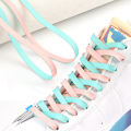 1Pair Flat Shoelaces Classic Shoe Laces Fit Fashion Two Color Sports Shoelace Casual Unisex Shoe Strings Shoe Accessories. 
