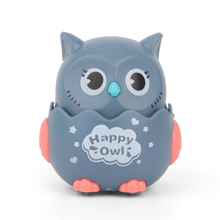 Gray Baby Owl - P001 Inertia Activity Toy