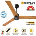 Atomberg Renesa+ 1400MM / 56 INCH 32W BLDC motor Energy Saving Ceiling Fan Remote Control (Golden Oakwood) India.