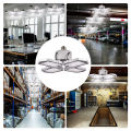 LED Garage Light Foldable Deformable Garage Ceiling Lamp with 4 Adjustable Panels 60W 6000LM for Warehouse Bar Basement. 