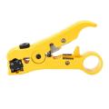 OIMG Universal Network Cable Stripper Cutter Stripping Pliers Tool Flat Or Round Utp Cat5 Cat6 Wire Coax Coaxial Stripping Tool.