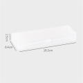 White Pencil Box Lightweight Frosted Office Supplies Stationery Case  Transparent Pencil Bag for School Office Students Stationery Storage Desk Organization. 