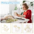 20Pcs Clear Mylar Stencil Sheets 12 inch Blank Stencil Material Sheets,for Compatible Cricut & Silhouette Cutting.