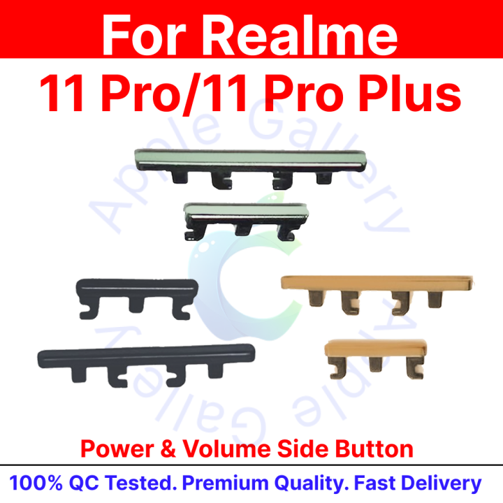 Compatible with Realme 11 Pro (RMX3771) / Pro Plus (RMX3740, RMX3741) External Side Buttons Power On Off + Volume Control Button Outside Side Keys