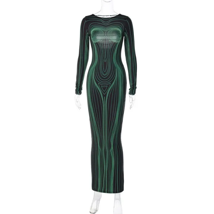 Hugcitar%20Striped%20Print%20Long%20Sleeve%20See%20Through%20Bodycon%20Maxi%20Dress%202023%20Winter%20Women%20Y2K%20Evening%20Party%20Festival%20Clothes%20-%20Image%206