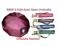 BMW Motorsport Automatic Umbrella – 10 Ribs, Windproof And UV Protected. 