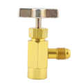 Garage Equipment Bottle Opener Valve Tool High Accuracy 1/4 SAE Thread for Refrigerant Bottles 1/2ACME TT1214.