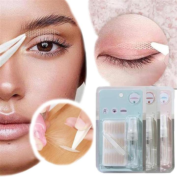 Invisible Eye-Lifting by Sticked, Double Eyelid Tape Invisible Self-adhesive Eye Line Strip Sticker,Latex-free Instant Eyelid Lift Strips, Long-lasting Breathable Water-activated Eye Tape