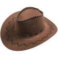 Western Cowboy Hat Men's Summer Outdoor Sun Hat Grassland Mongolian Cap Knight's Cap Tourist Hat Stage Props Hat Female. 