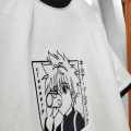 Anime Embroidery Oversized T-shirt - Itachi Killua One Piece Nika Embroidary Print Oversized Drop Shoulder Thick Fabric and Durable Embroidary Anime T-shirt for Embroidery. 