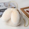 Fur Bag Bag Women's Hand Plush Bag Bag Bunny Ears Fashion Round 2020 New Imitation Fur Bunny Bag Bag.