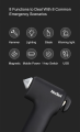 Xiaomi NexTool Multii functional Survival Hammer Car Window Breaker USB Recharging Power Bank Car Emergency Lam - Black. 