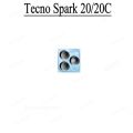 3 IN 1 Tecno Spark 20C Tempered Glass Full Cover Film for Spark 20 Spark 20 Pro Go 2024 2023 Spark 10 Pro 10C Camera Lens Glass Screen Protector and back film. 