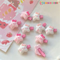 New Cute Cartoon White Pink Star Hair Clip Hair Clips For Girls Women Hair Accessories.
