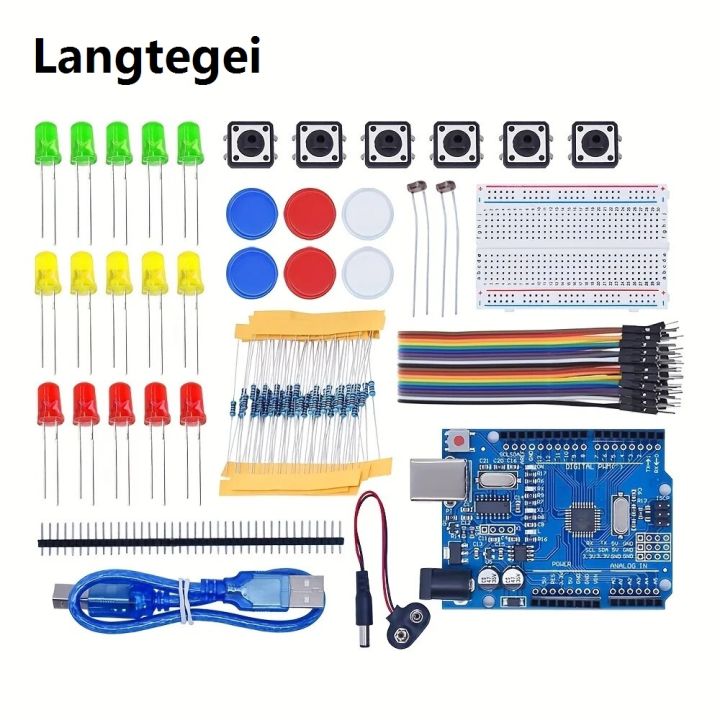 Arduino Uno R3 Diy Device DIY Electronic Starter Kit for UNO R3 Arduino Circuit Board Electronics ...