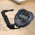 Sports Stopwatch Counter Electronic Stopwatch Timer Multifunctional Lightweight Portable Practical Durable Convenient with Strap. 
