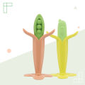 Amazon baby three-dimensional banana corn fruit teether baby silicone teether toy baby teether.
