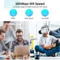 DoomHot WiFi Repeat-er 300Mbps Wi-Fi Signal Amplifi-er 5G Wireless Range Extend-er 6 Antenna WiFi Signal Boost-er Network Routers Network Extend-er for AP Router Range. 