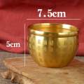 Brass Feng Shui Bowl Chinese Traditional Statue Sculpture for Desktop .5cmx5cm.