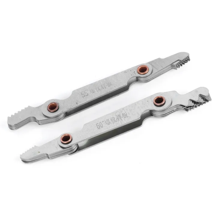 2Pcs%20Thread%20Gauge%2060%C2%B0%20Imperial%2055%C2%B0%2020%20Blades%20Screw%20Pitch%20Measuring%20NDE%20-%20Image%208