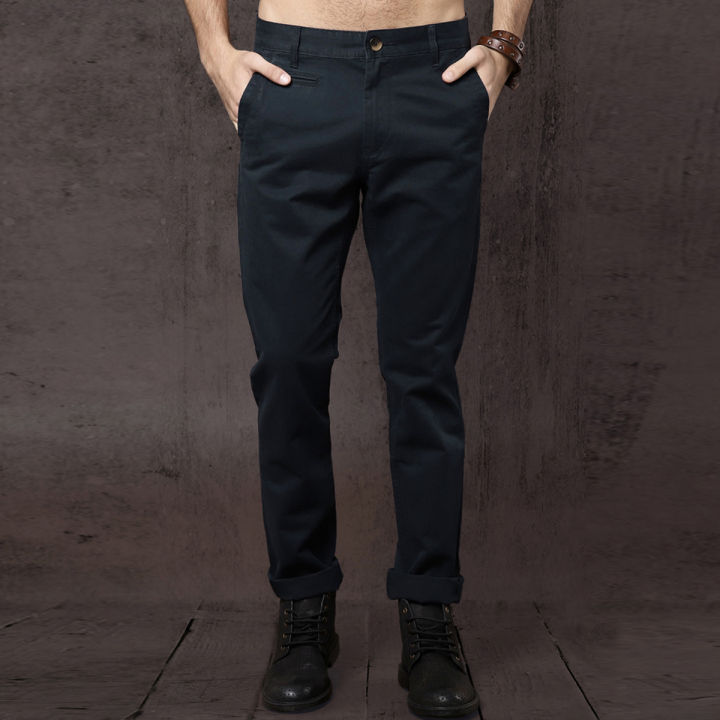 Slim-Fit Chino Gabardine Pants - Royal Blue