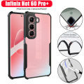 Infinix Hot 60 Pro+ Shockproof Case Infinix Hot 60 Pro Plus Hot 60i Transparent Armor Acrylic TPU Soft Anti-fall Casing Cover.