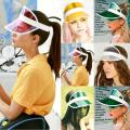PVC material Sun hat Adjustable Anti-UV Baseball cap Transparent hat for Outdoor activities Beachwear Sun protection Children's sunscreen Daily wear Unisex Summer. 