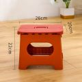 Folding Step Stool, Folding Step Stool with Handle,Portable Collapsible Small Plastic Foot Stool for Adults Red. 