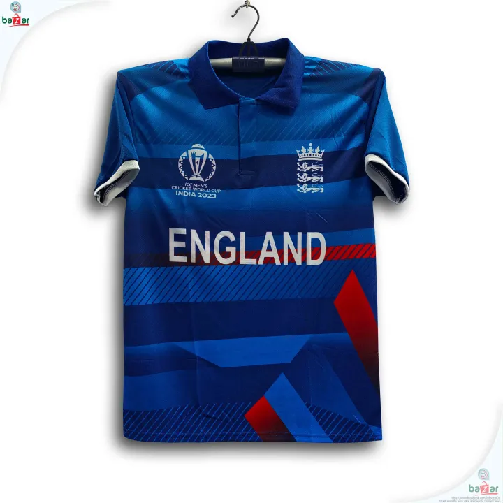 England World Cup Jersey - Half Sleeve Collar Polo Cricket Jersey - England Cricket Jersey 2026