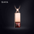 Men Pendants for Men Tungsten Carbide Necklaces with Stones, Three Colors,. 