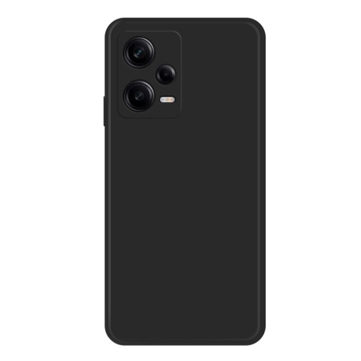 Xiaomi%20Poco%20X5%20Silicone%20Matte%20Flexible%20Soft%20Phone%20Case%20-%20Black%20-%20Phone%20Back%20Cover%20-%20Image%203