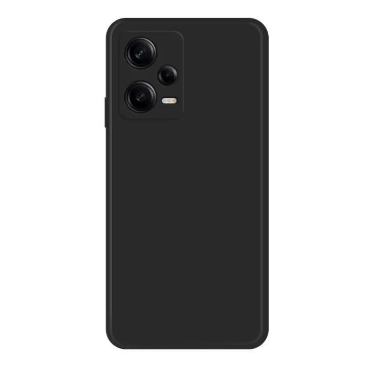 Xiaomi%20Poco%20X5%20Silicone%20Matte%20Flexible%20Soft%20Phone%20Case%20-%20Black%20-%20Phone%20Back%20Cover%20-%20Image%203