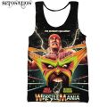 Hulk Hogan vest men/women New fashion cool 3D printed vest summer casual Harajuku style streetwear tops dropsping. 