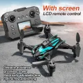 {REMOTE DISPLAY] Drone 4k Profesional HD Camera Obstacle Avoidance Aerial Photography Brushless Motor Foldable Quadcopter(Three 6K Camera) DRONE GALAXY. 
