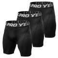 3 Pack Men Compression Shorts Active Workout Underwear. 