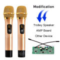 Woopker Uhf Dynamic Mic w929 Wireless Microphone Kit for Karaoke Amplifiers and Parties with Transmitter Receiver Module.