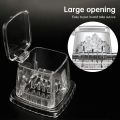 Hand Ice Crusher Machine for Home Use with Stainless Steel Blades and Suction Base Manual Hand Crank Ice Breaker BPA Free Transparent Portable Ice Crusher for Creating Drinks Ice Platters Cocktail. 