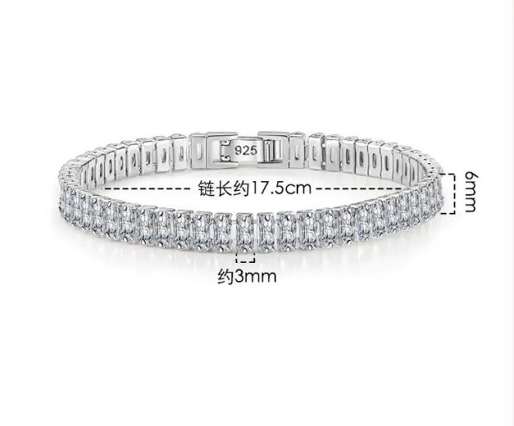 4mm%20Moissanite%20Tennis%20Bracelets%20for%20Women%20100%25%20925%20Sterling%20Silver%20Gemstone%20Bangle%20Wedding%20Sparkles%20Lab%20Diamond%20Bracelet%20-%20Image%204