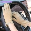 Women Gloves Elastic Summer Women Touch Screen Sunblock Gloves.